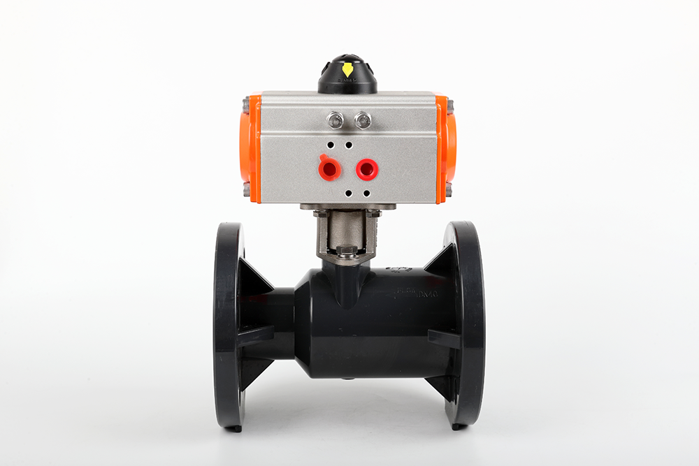 拜泉气动法兰一体球阀